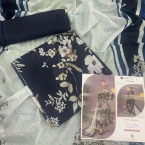 Motifz Printed Lawn 3 Piece Unstitched Suit